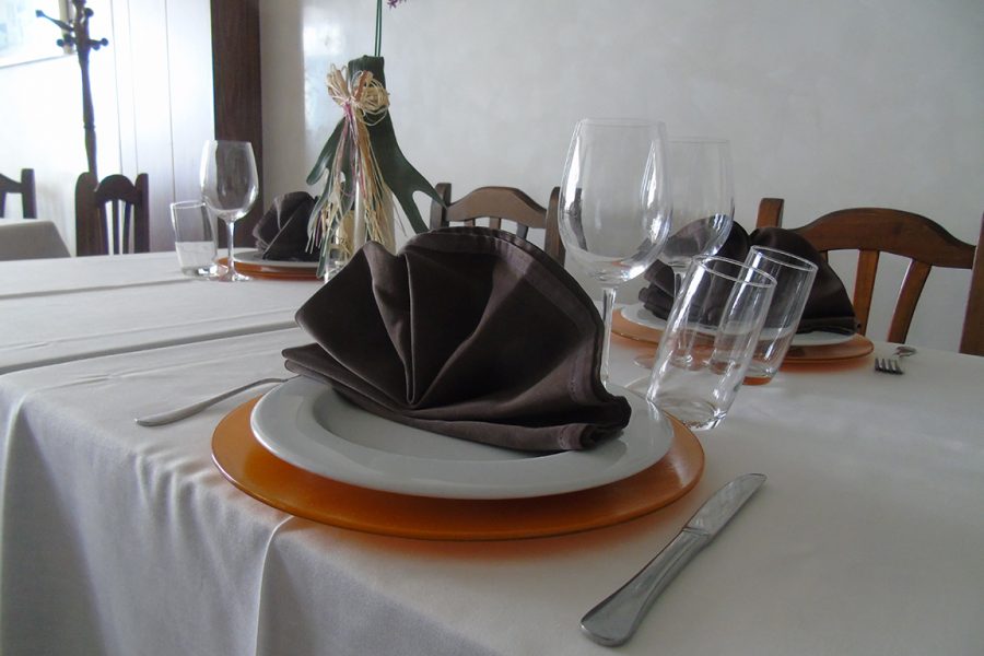 Detalle de las mesas