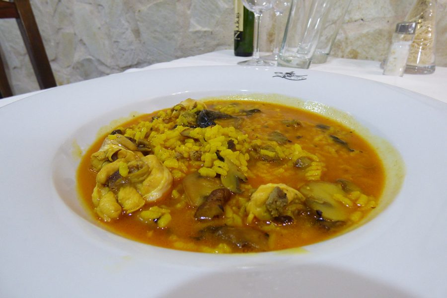 Arroz meloso de foie y setas Restaurante Galli