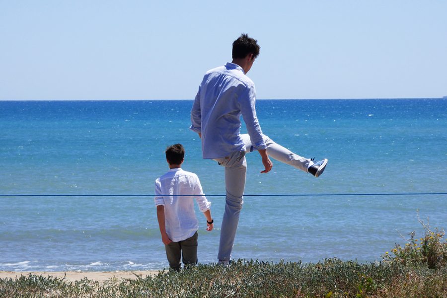 En primera línea de playa